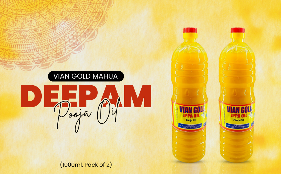 Vian Gold Mahua Oil 1000ml Pack of 2