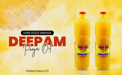 Vian Gold Mahua Oil 1000ml Pack of 2